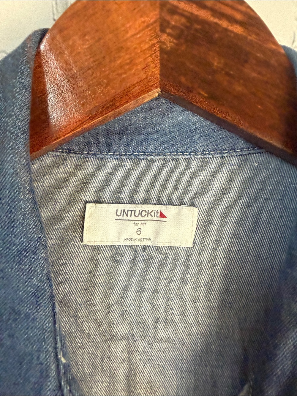 UNTUCKit Jean Button Down Dress Small - Picture 3 of 12